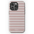 Custom Name Hand Drawn Pastel Stripes iPhone Case